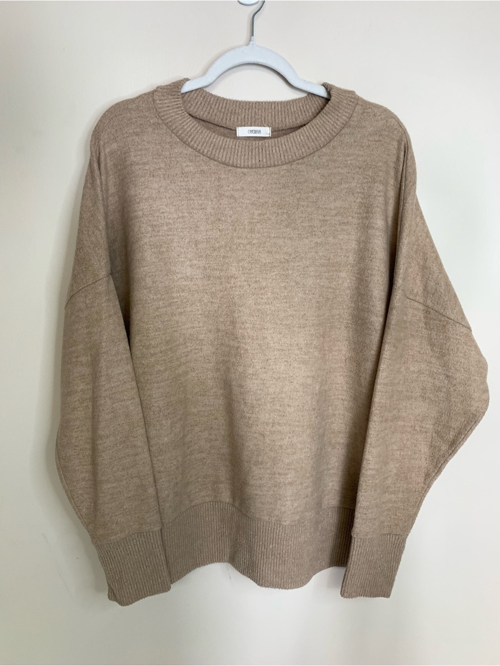 Cherish Crew Neck Cozy Sweater XL